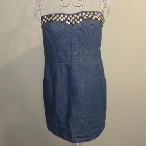 We The Free Strapless Studded Mini Dress Size 4